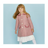 Chelsea Houndstooth Coat, Pink & White - Wool Coats - 2
