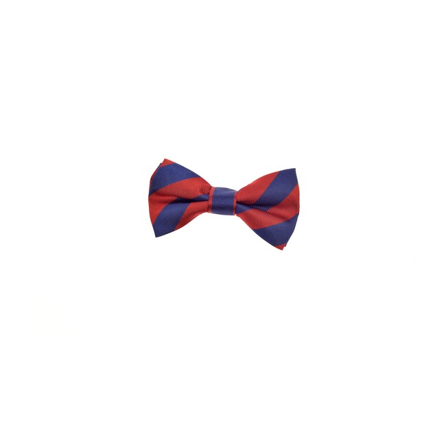 Henley Bowtie, Blue & Red Varsity Stripes
