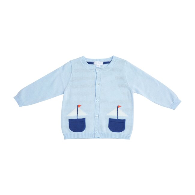 Boat Knit Cardigan, Blue