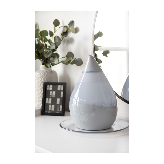 4 in 1 Top Fill 1 Gallon Cool Mist Humidifier Sound Machine, Grey