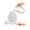 4 in 1 Top Fill 1 Gallon Cool Mist Humidifier Sound Machine, Clear & White - Humidifiers - 3