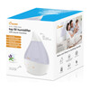 4 in 1 Top Fill 1 Gallon Cool Mist Humidifier Sound Machine, Clear & White - Humidifiers - 4
