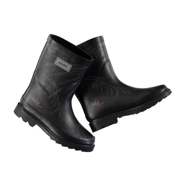 Jungle Eyes Wellies, Black - Rain Boots - 1