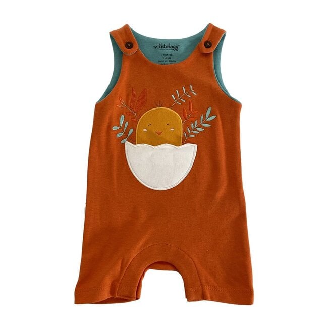Baby Chick Romper, Orange