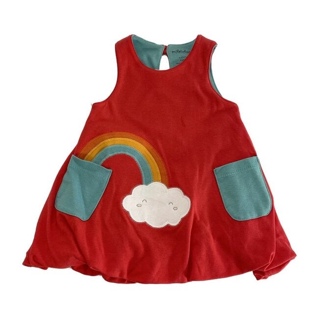 Rainbow Bubble Dress, Raspberry