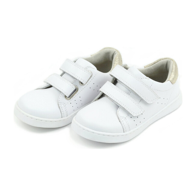 Kenzie Double Velcro Sneaker, White