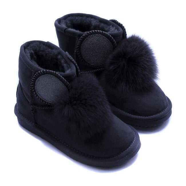 Shearling Boots, Black