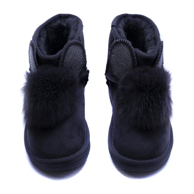 Shearling Boots, Black