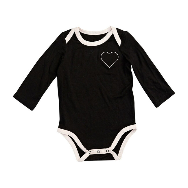 Roo Onesie, Noir & Vanilla