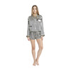Women's Mini Mask Corey Short, Noir & Ecru - Pajamas - 2
