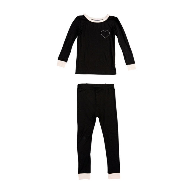 Lulu PJ Set, Noir & Vanilla