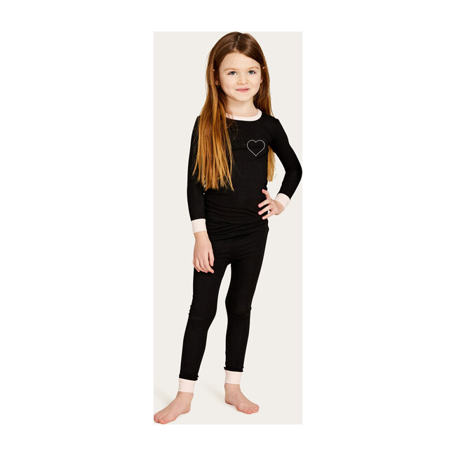 Lulu PJ Set, Noir & Vanilla