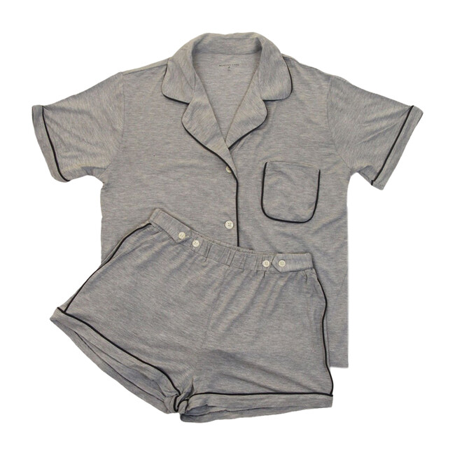 Katelyn Fiona Knit Set, Gray & Noir