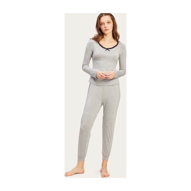 June PJ Set, Gray & Noir
