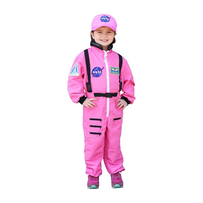 Jr. Astronaut Suit with Embroidered Cap, Pink