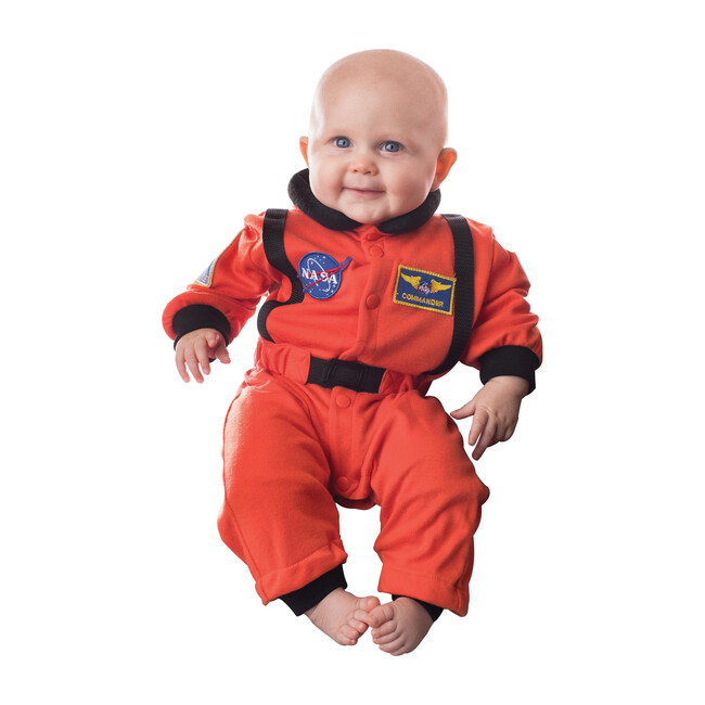 Jr. Astronaut Romper, Orange