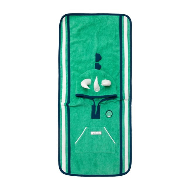 Kid's Spike Poncho Towel,Green