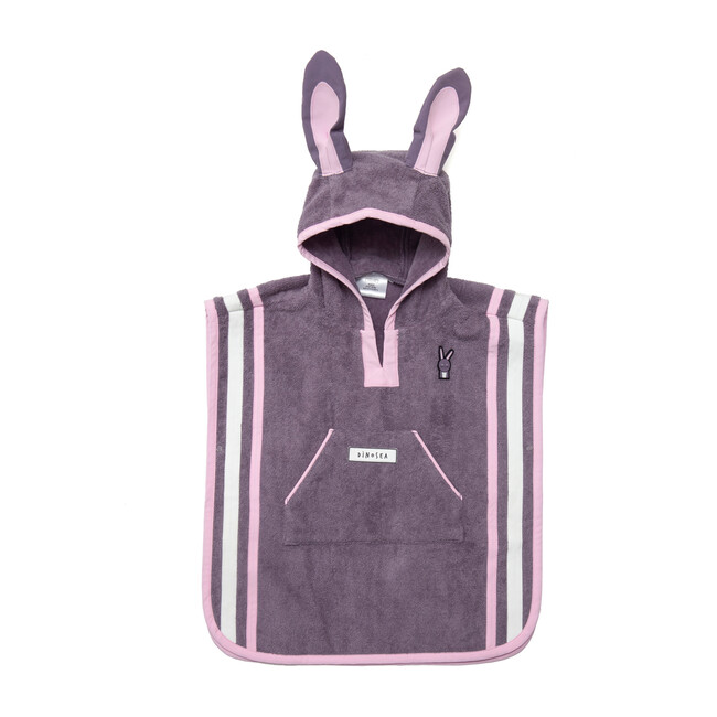 Kid's Hop Poncho Towel,Grey