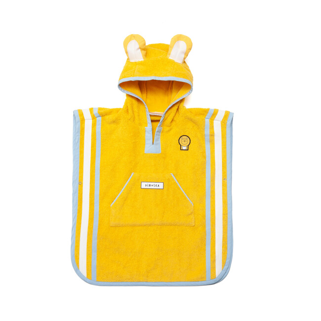 Kid's Cub Poncho Towel,Yellow