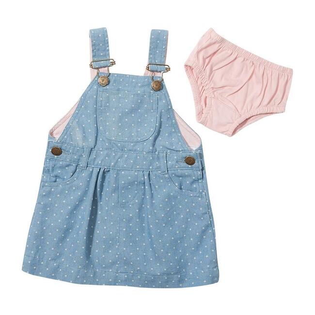 Overally Dress, Dotty Denim