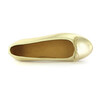 Metallic Leather Ballerina, Gold - Flats - 4