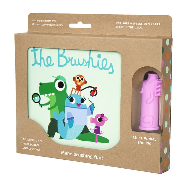 Pinky the Pink Toothbrush with Book - Dental Hygiene - 1