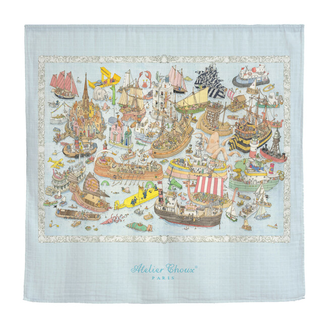 Swaddle Gift Set, Ocean Academy - Bibs - 1