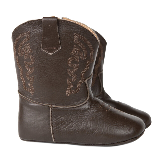 Baby Cowboy Boot, Chocolate Plano
