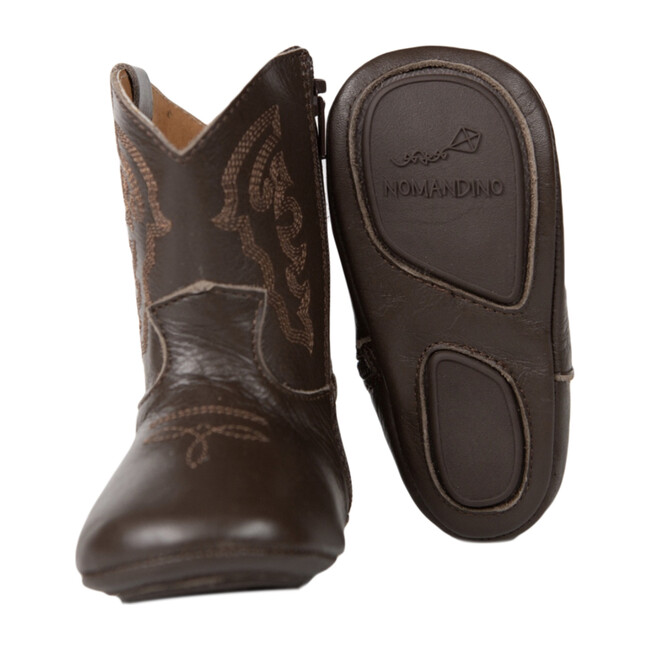 Baby Cowboy Boot, Chocolate Plano