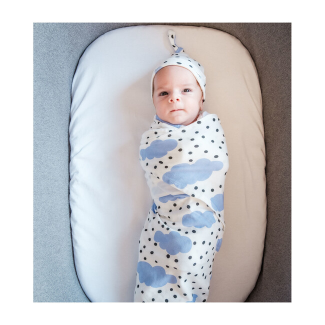 Snugababe Swaddle, Blue Clouds