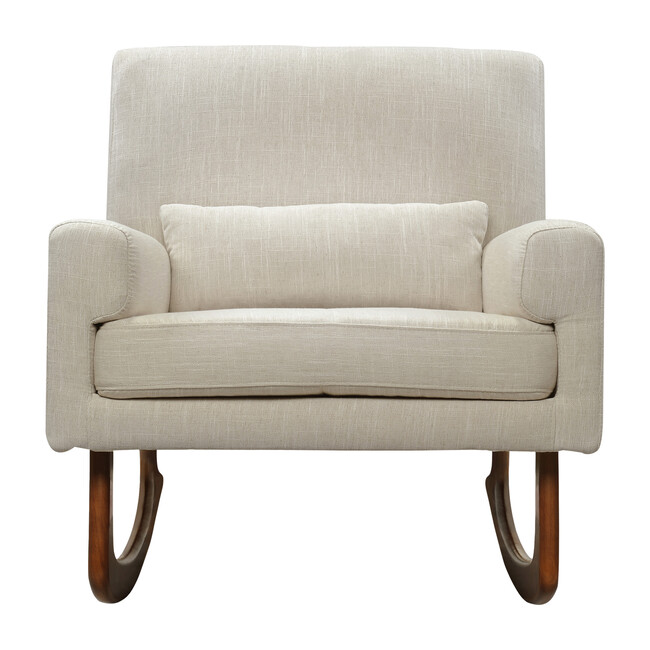 Sleepytime Rocker, Oatmeal with Walnut Legs