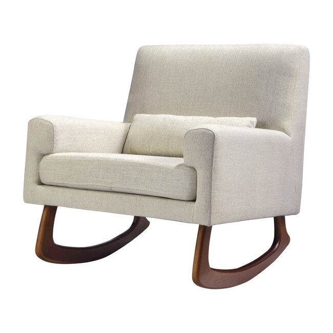 Sleepytime Rocker, Oatmeal with Walnut Legs