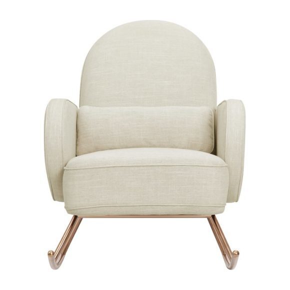 Compass Rocker, Oatmeal/Rose Gold