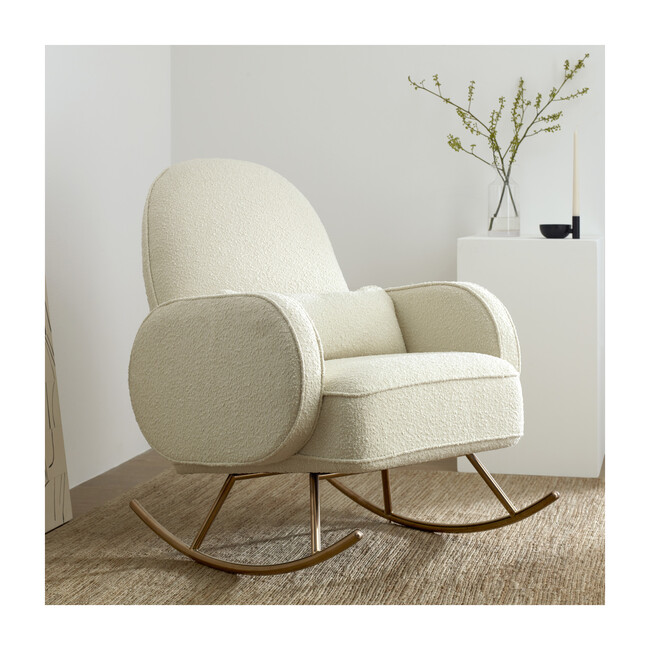 Compass Rocker, Ivory Boucle