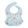 Silicone Bib Foldable Placemat Set Wildflower Chambray Blue - Other Accents - 3 - thumbnail
