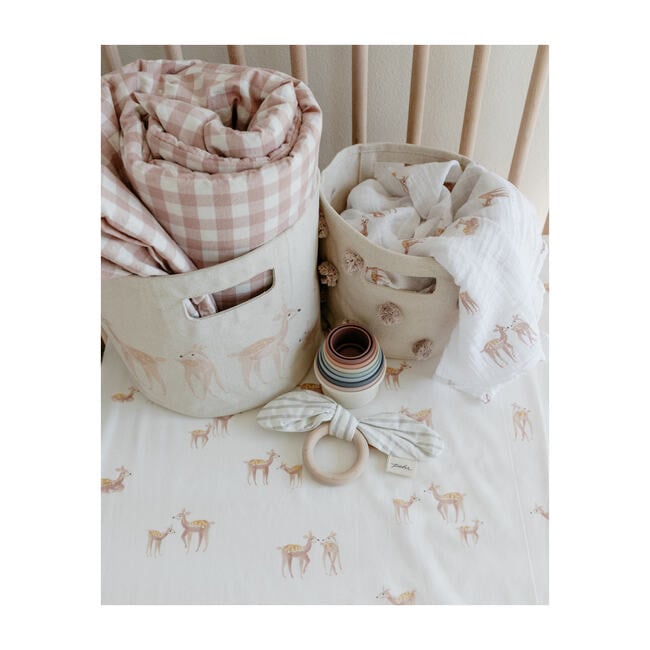 Follow Me Organic Cotton Swaddle, Deer