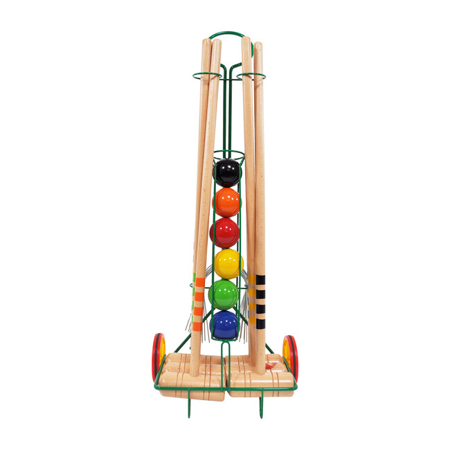 6 Player Croquet Set with Trolley - Kettler Sports | Maisonette