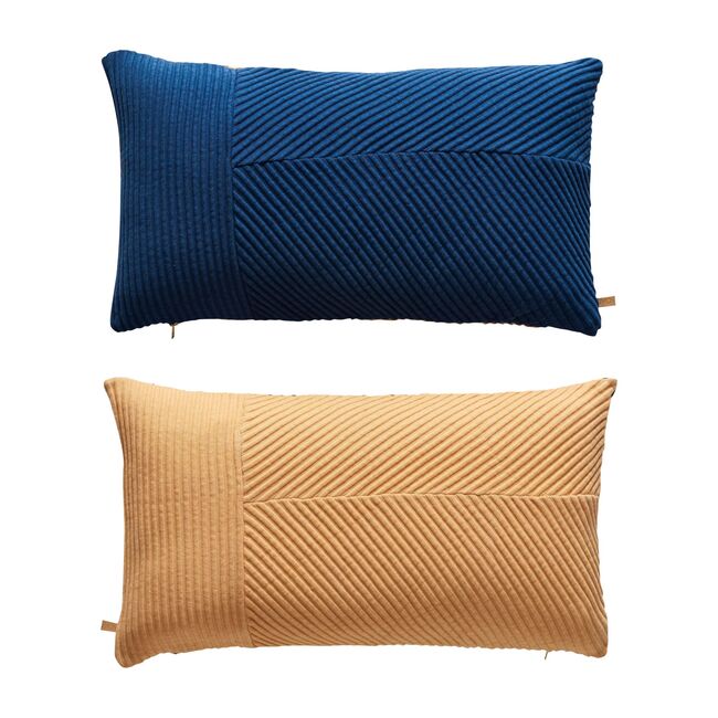 Ada Cushion, Dazzling Blue/Peach