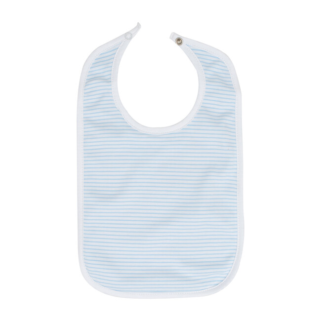 Classic Stripe Bib, Light Blue