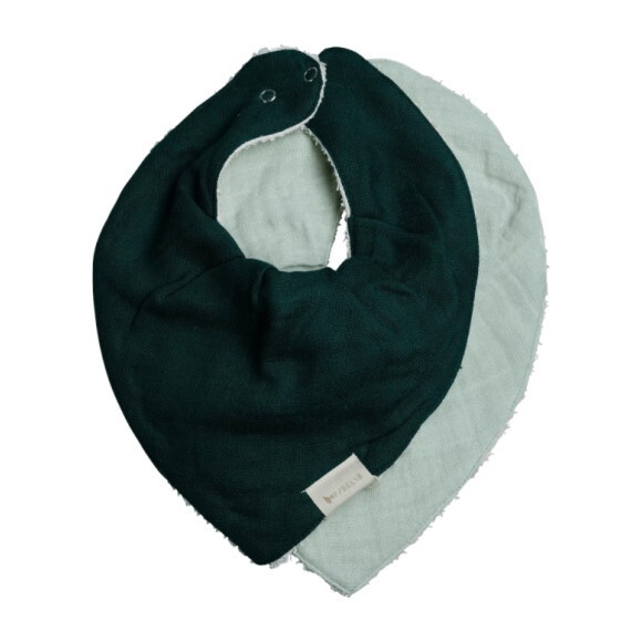 Bandana Bib Set, Sprout - Bibs - 1