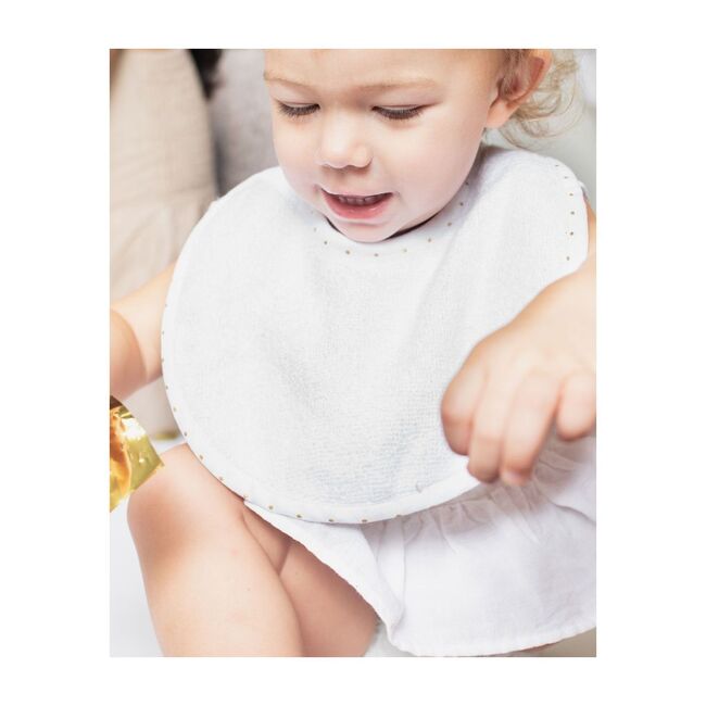 Newborn Bib, Gold Spot
