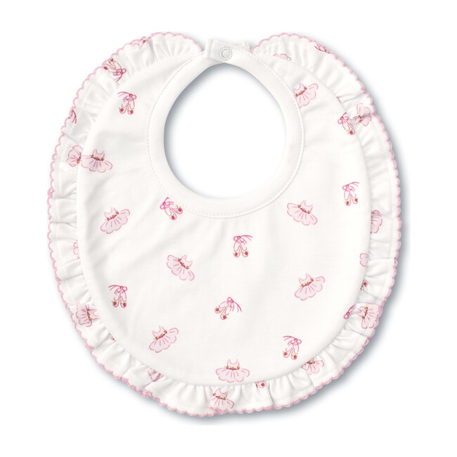 Ballet Slippers Bib, Pink - Bibs - 0