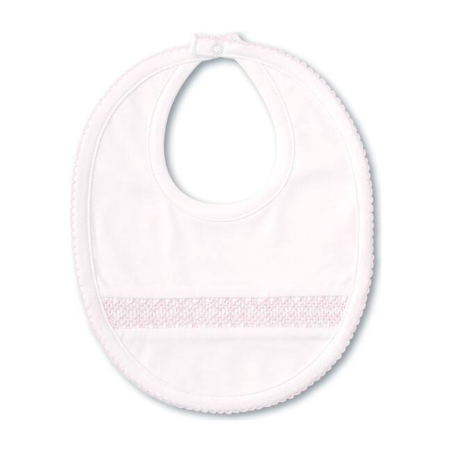 Charmed Bib, White & Pink - Bibs - 0