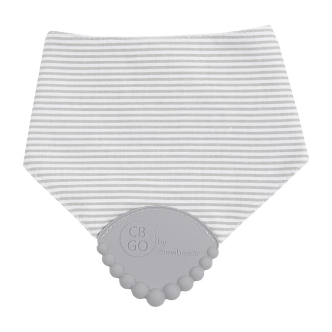 Drool Bib, Grey Stripe