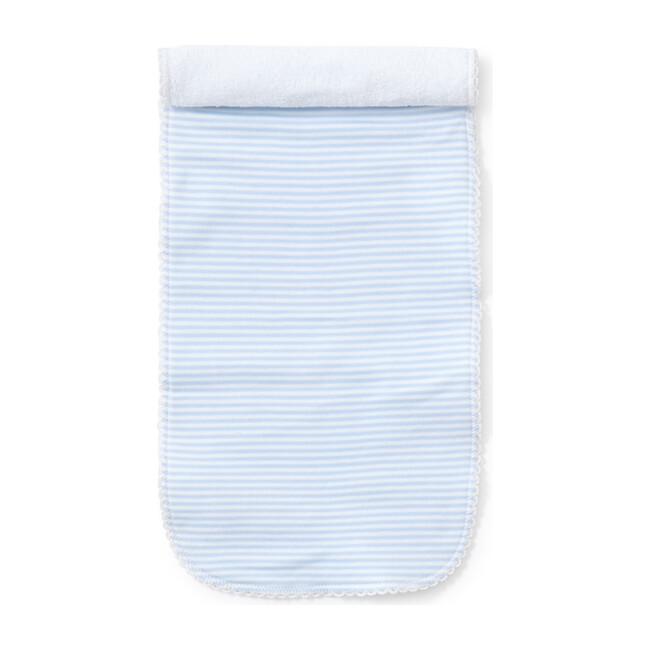 Simple Stripe Burp Cloth, Blue