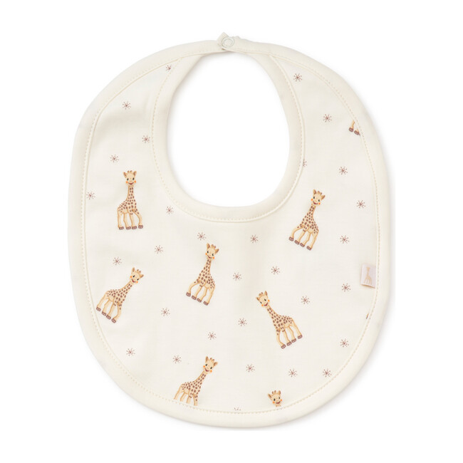 Sophie La Girafe Bib, Ecru - Bibs - 0