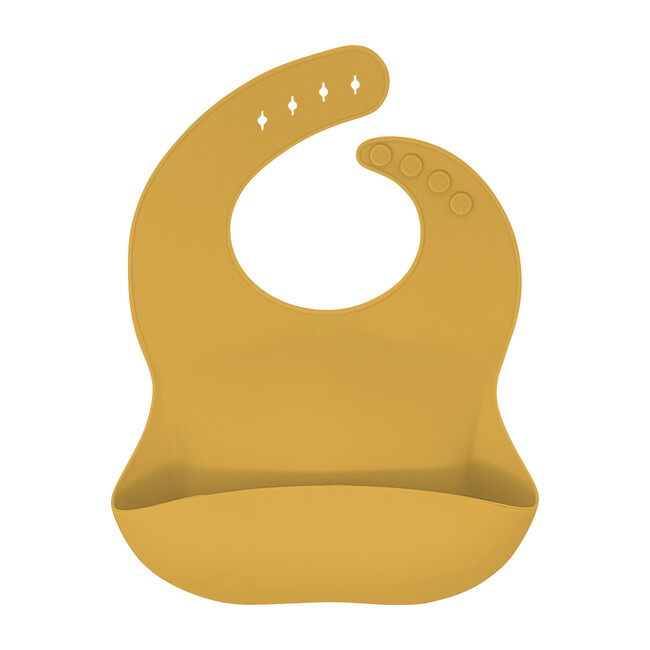 Modern Silicone Bib, Mustard
