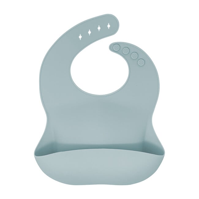 Modern Silicone Bib, White Sage