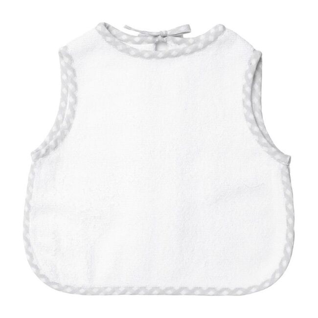Apron Bib, Grey Gingham