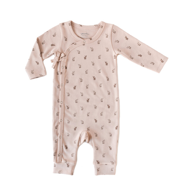 Hatchlings Fawn Romper, Pink - Pehr Rompers | Maisonette